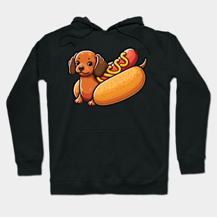 funny dog hotdog Hoodie